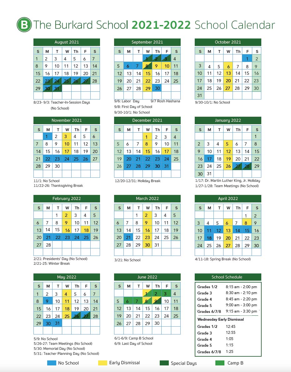Csueb Fall 2022 Calendar Calendar - The Burkard School