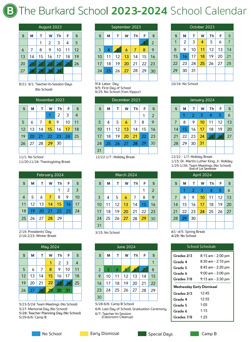 TBS 2023-2024 Calendar